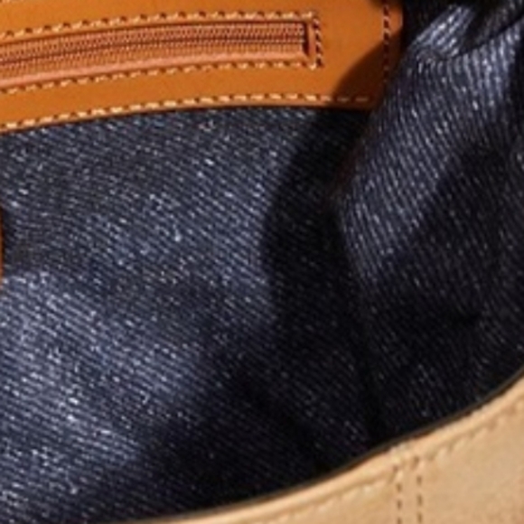 Free People Golden Valley Vegan Messanger Bag In Tan/Salmon Blush Combo - Picture 14 of 14